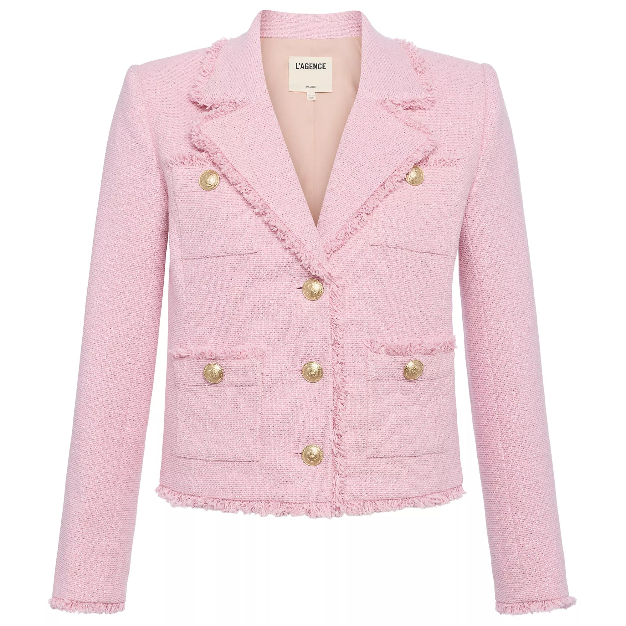 L'AGENCE- Sylvia Metallic Tweed Jacket – Angela's Edit