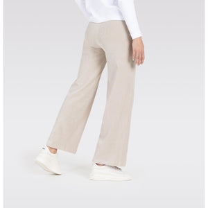 MAC Jeans- Anna Pull on Corduroy Pants in White Sand