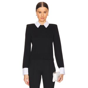 L'AGENCE- April Poplin Collar Pullover