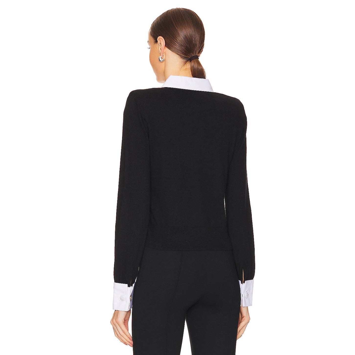L'AGENCE- April Poplin Collar Pullover
