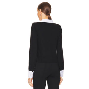 L'AGENCE- April Poplin Collar Pullover