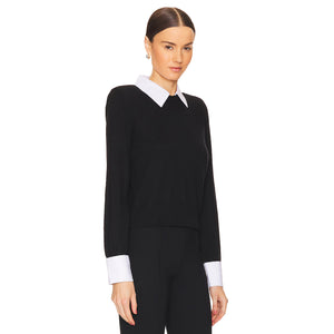 L'AGENCE- April Poplin Collar Pullover