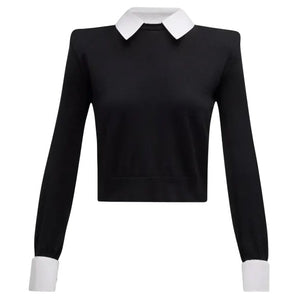 L'AGENCE- April Poplin Collar Pullover