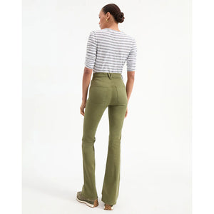 Veronica Beard- Beverly High Rise Skinny Flare Twill Pants