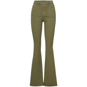 Veronica Beard- Beverly High Rise Skinny Flare Twill Pants