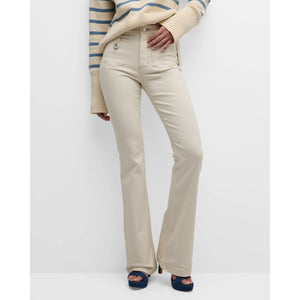 Veronica Beard- Beverly Faux Leather Flared Pants