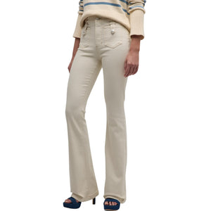 Veronica Beard- Beverly Faux Leather Flared Pants