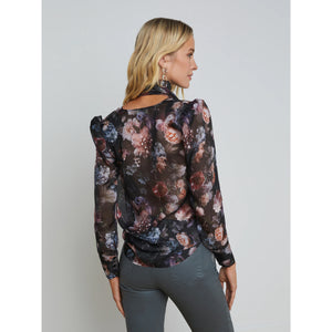 L'AGENCE- Cambria Silk Tie Neck Blouse