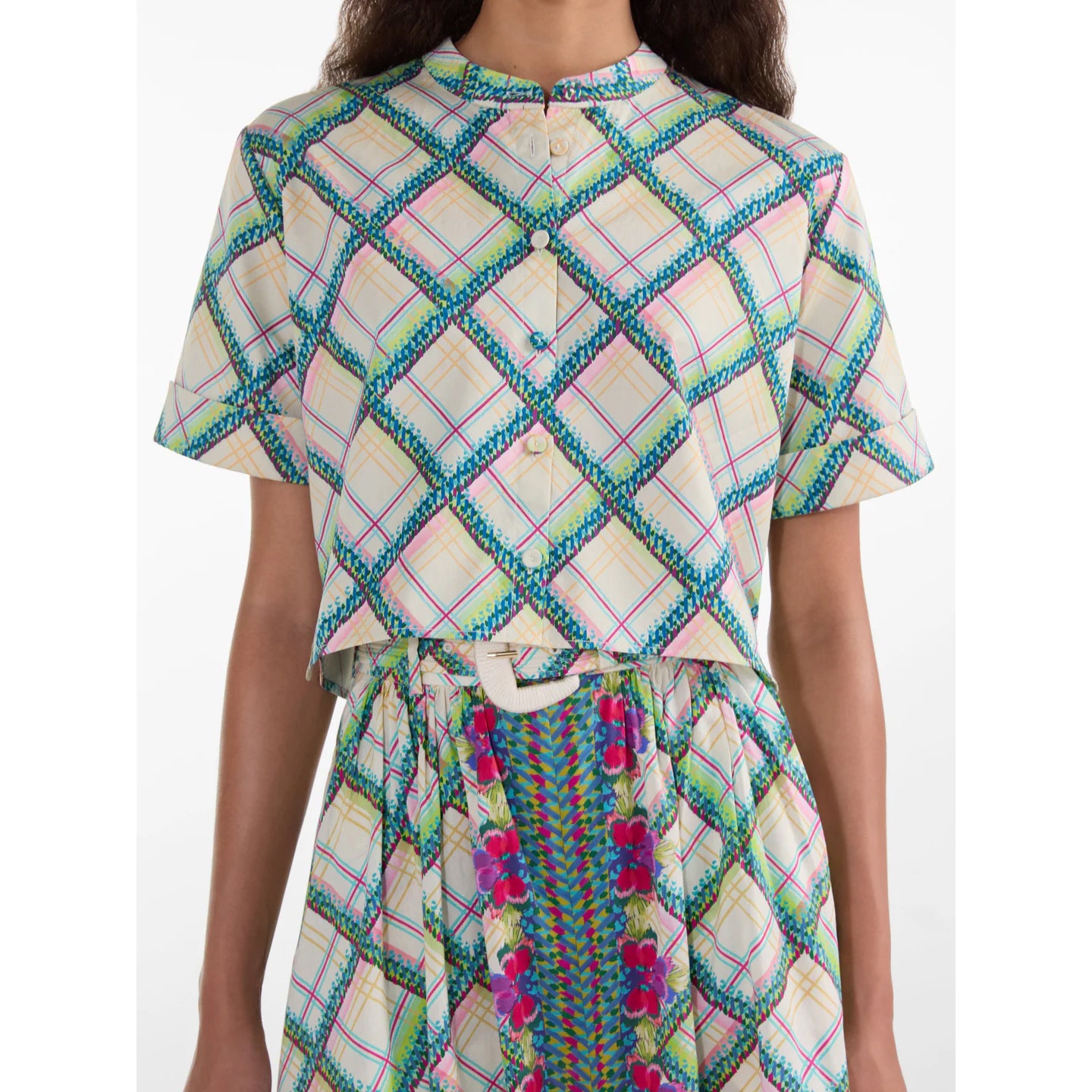 SALONI- Jude B Shirt in Compass Check