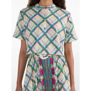 SALONI- Jude B Shirt in Compass Check