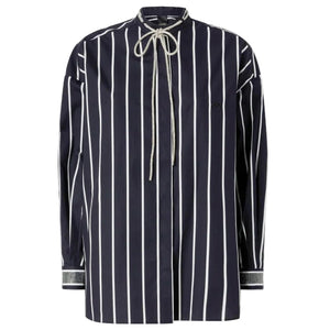 Pinko- Crescenza Striped Shirt with Shiny Laces
