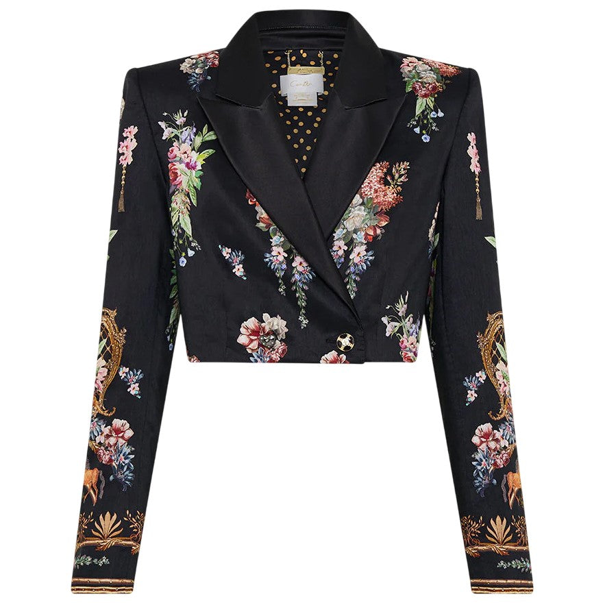 Camilla- Cropped Tailored Double Breasted Jacket