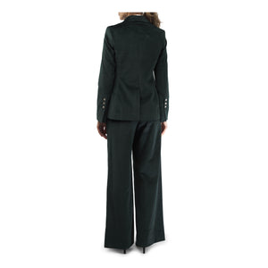 TWP- Demie Straight Forrest Green Velvet Trousers