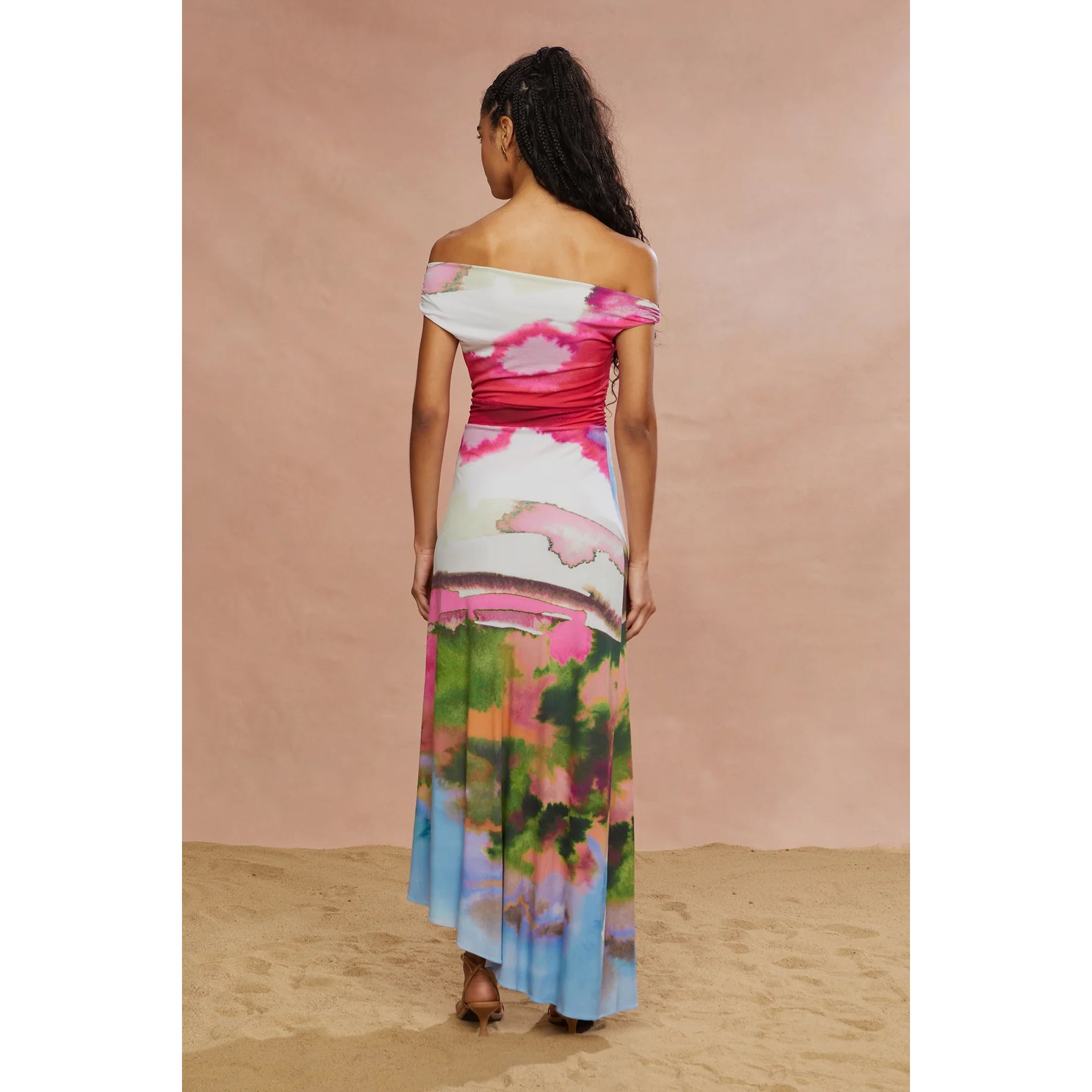 Amur- Ella Printed Jersey Dress