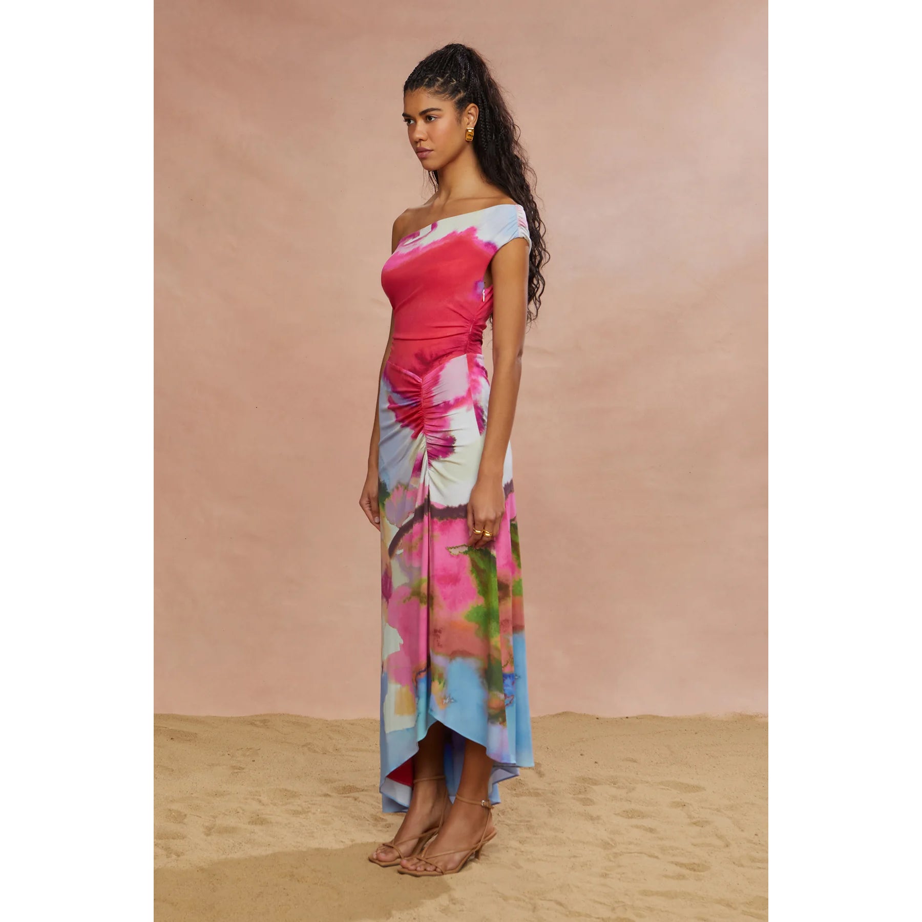 Amur- Ella Printed Jersey Dress