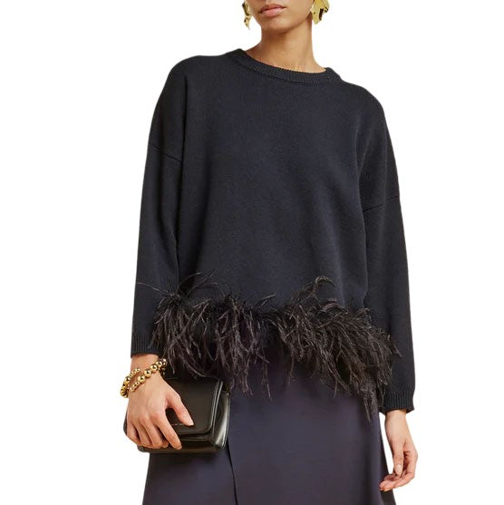 Liviana Conti- Recycled Cashmere Feather Sweater