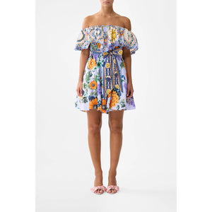 Camilla- Shoulder Frill Short Dress