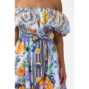 Camilla- Shoulder Frill Short Dress