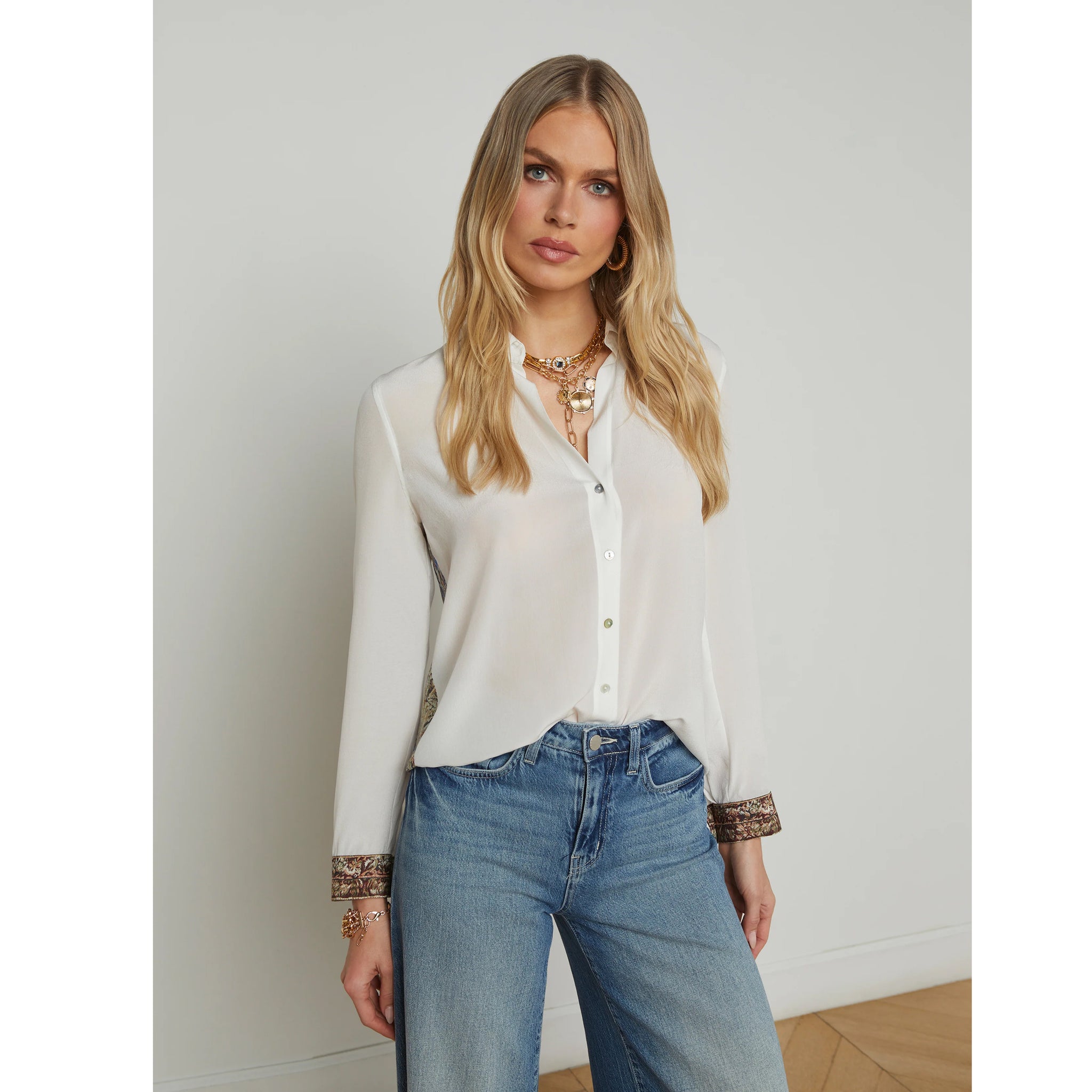 L'AGENCE- Gio Silk Blouse