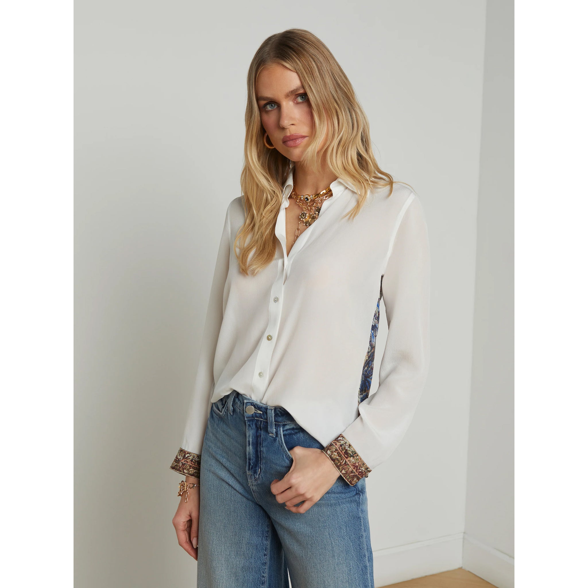 L'AGENCE- Gio Silk Blouse