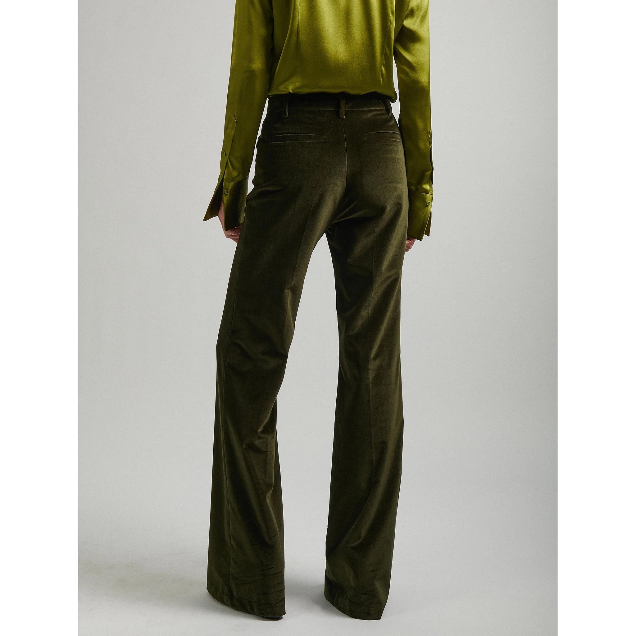 Barbara Bui- Bootleg Cut Velvet Pants