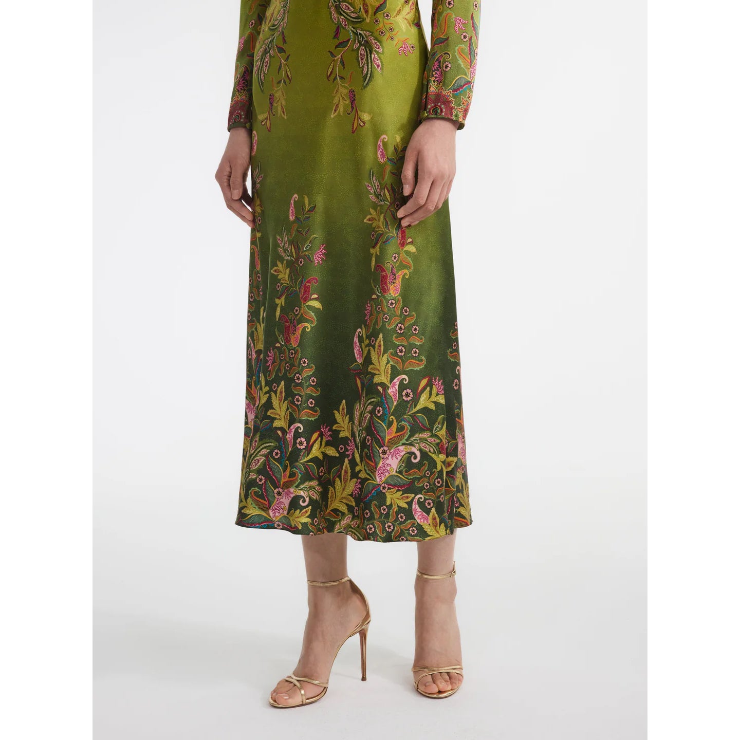 Saloni- Claudia Midi Length Dress