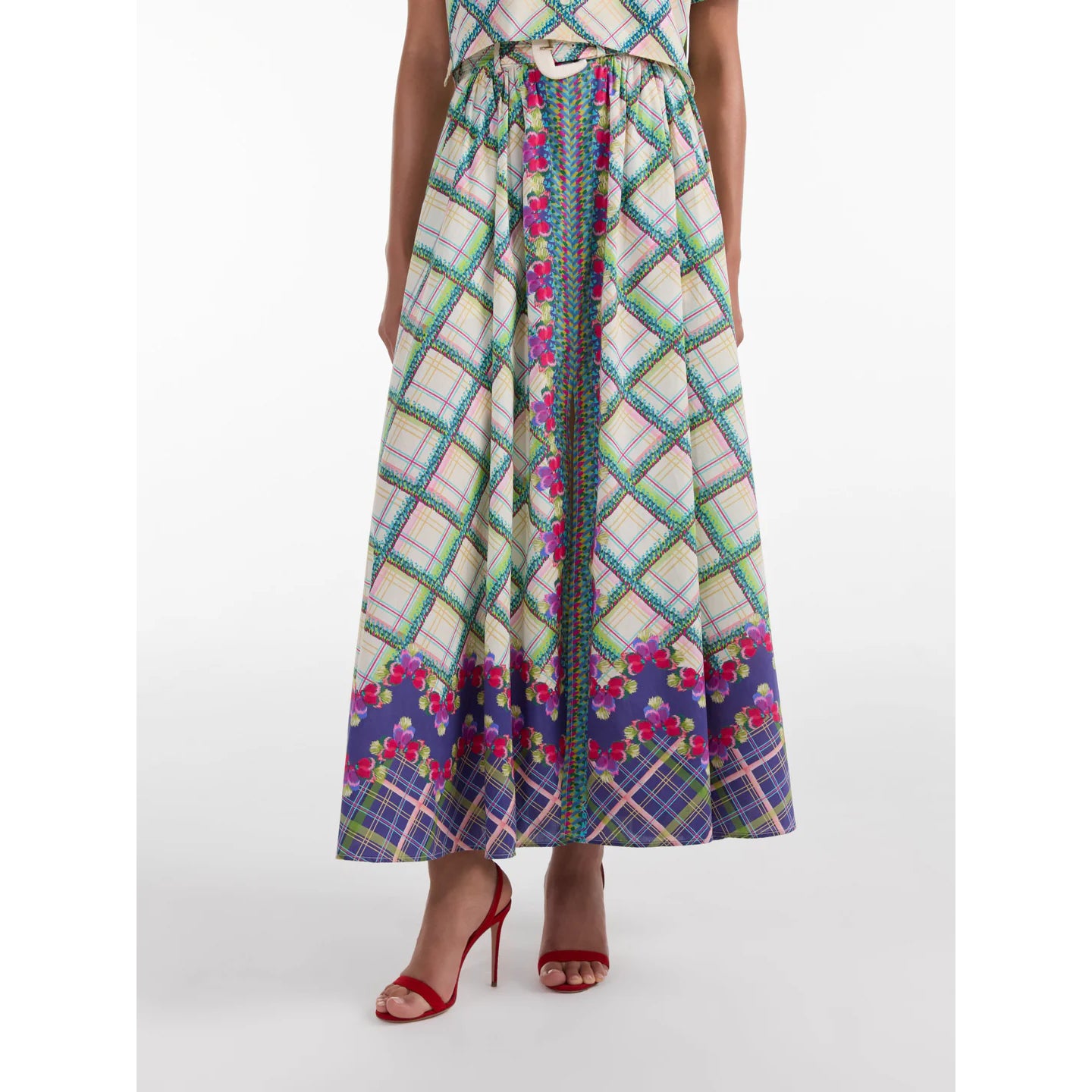 SALONI- Judi Skirt in Quail Check
