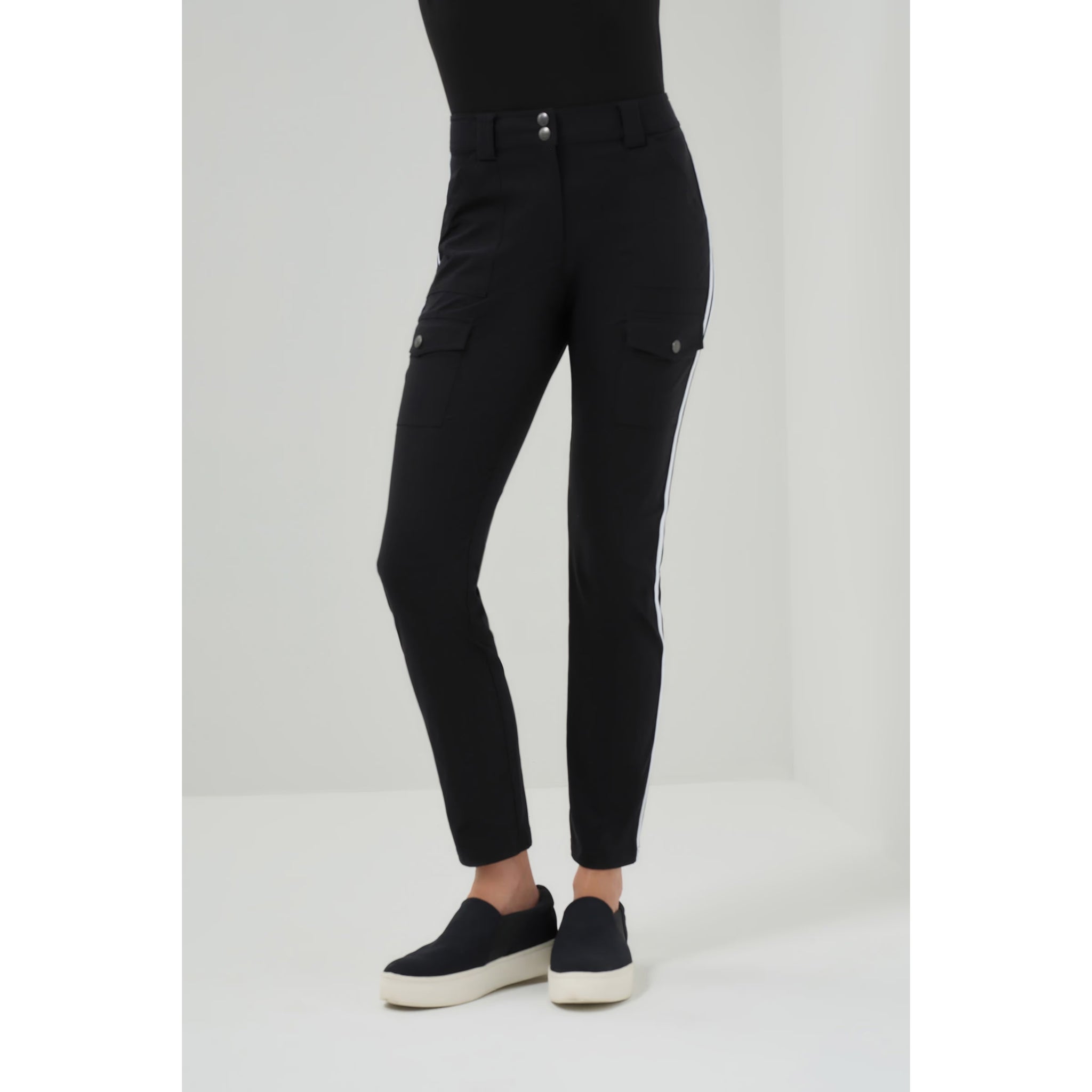 ANATOMIE- Kate Skinny Cargo Pant with Side Stripes