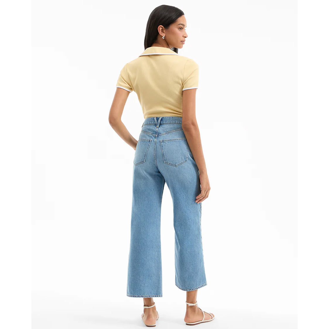 Veronica Beard- Kearney Tee with Contrast Piping