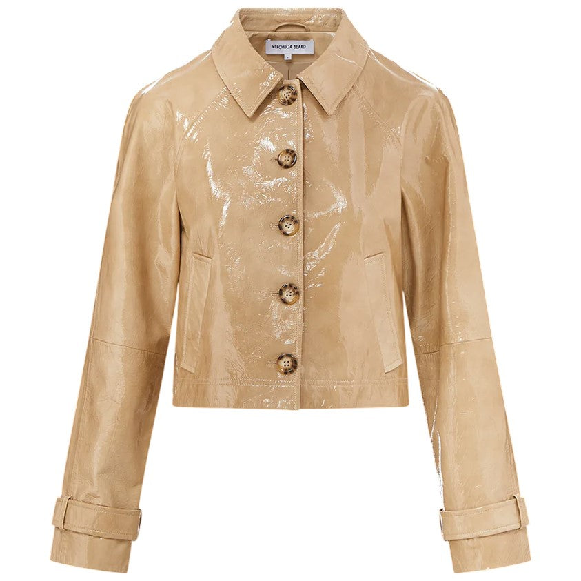 Veronica Beard- Kian Coated Cropped Jacket