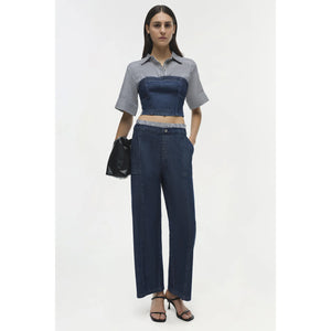 Jonathan Simkhai- Kori Double Waistband Jean