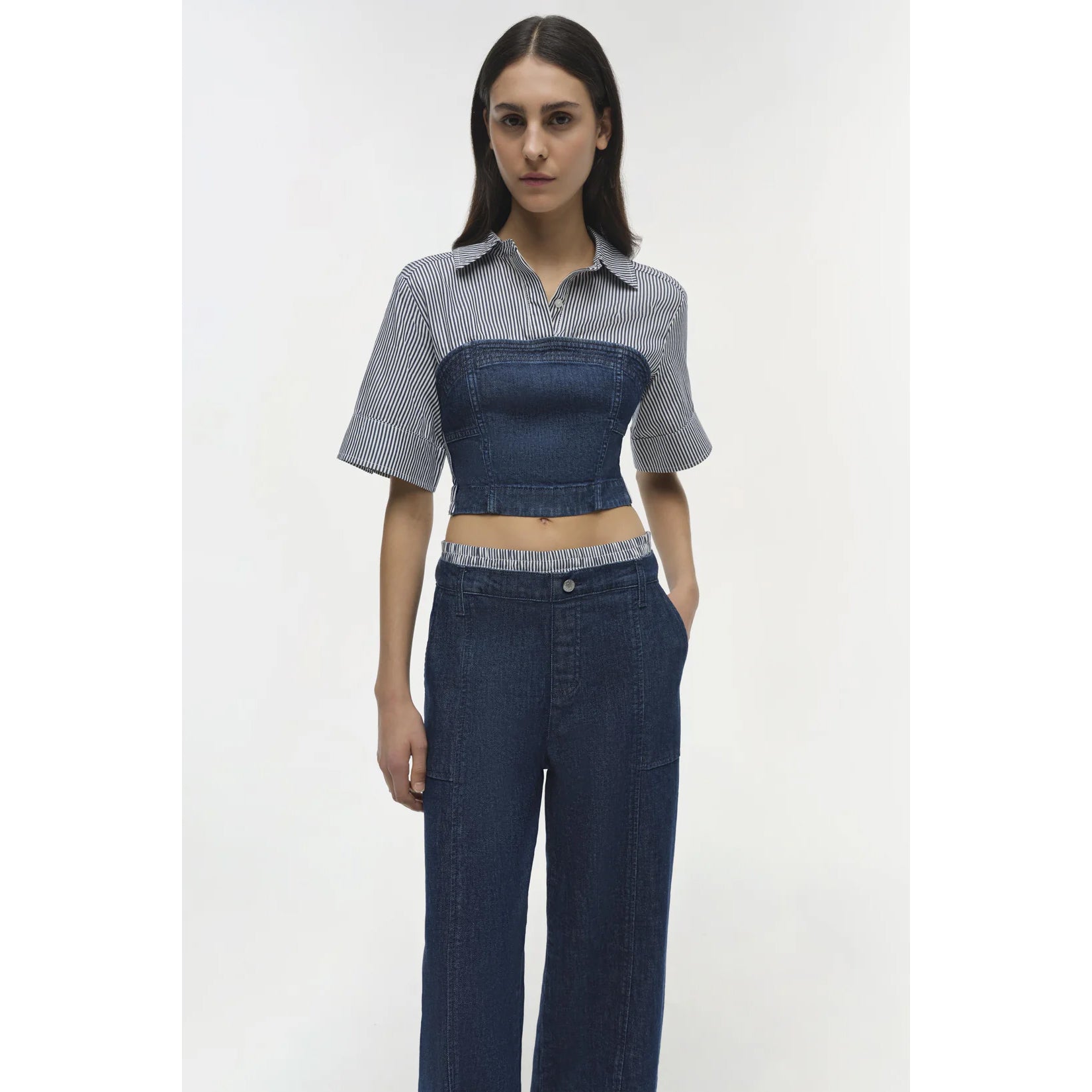 Jonathan Simkhai- Kori Double Waistband Jean