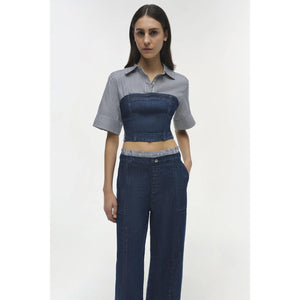 Jonathan Simkhai- Kori Double Waistband Jean