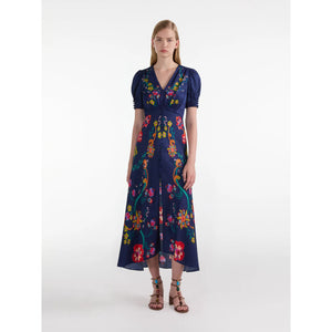 SALONI- Lea Dress in Corsage Bloom