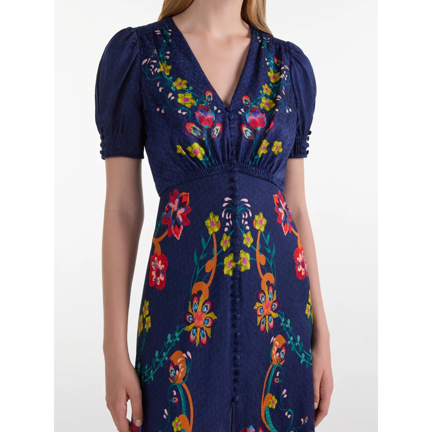 SALONI- Lea Dress in Corsage Bloom