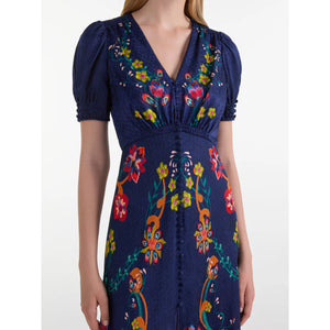 SALONI- Lea Dress in Corsage Bloom