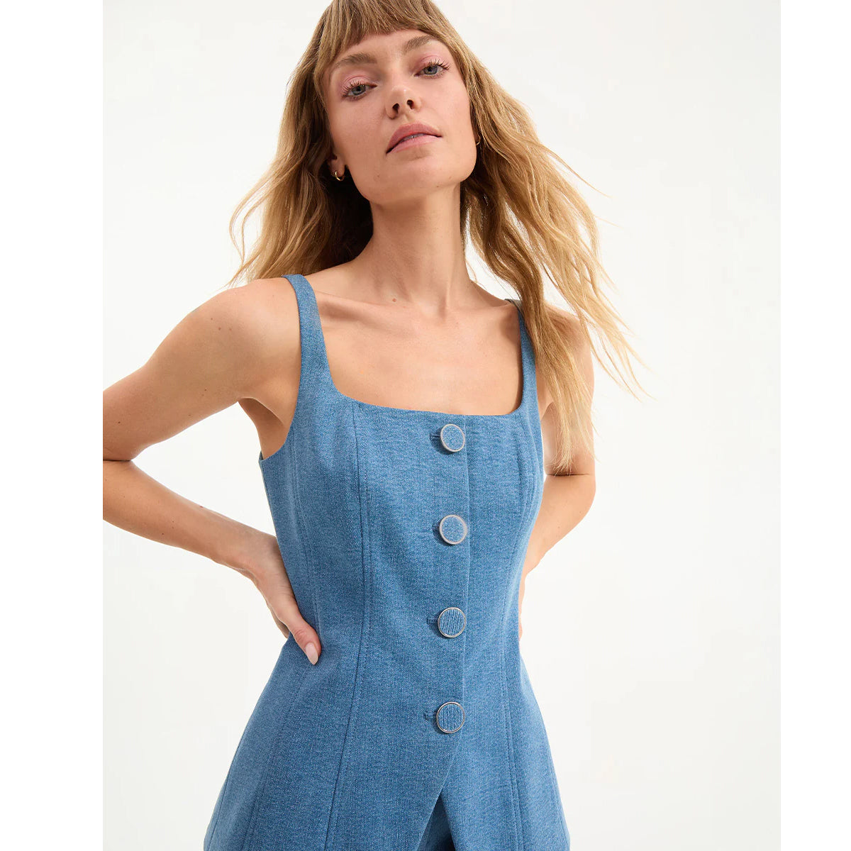 Veronica Beard- Liana Button Up Vest Top