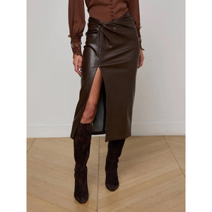 L'AGENCE- Lilou Vegan Leather Skirt
