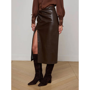 L'AGENCE- Lilou Vegan Leather Skirt