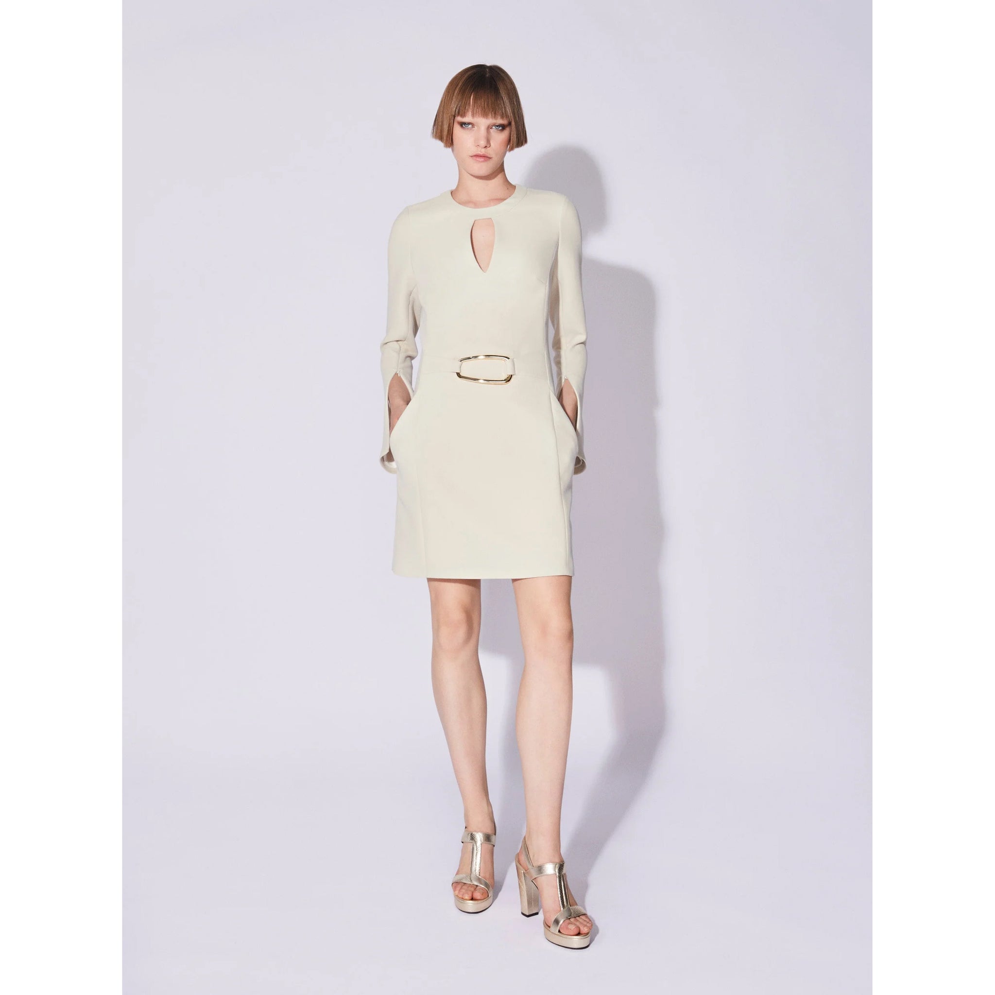 Barbara Bui- Long Sleeve Dress with Buckle