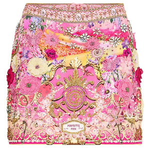 Camilla- Hand Embellished Mini Skirt