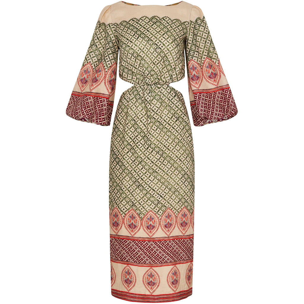 Saloni- Neelam Linen Dress