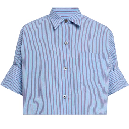 Twp- Next Ex Striped Button Front Top