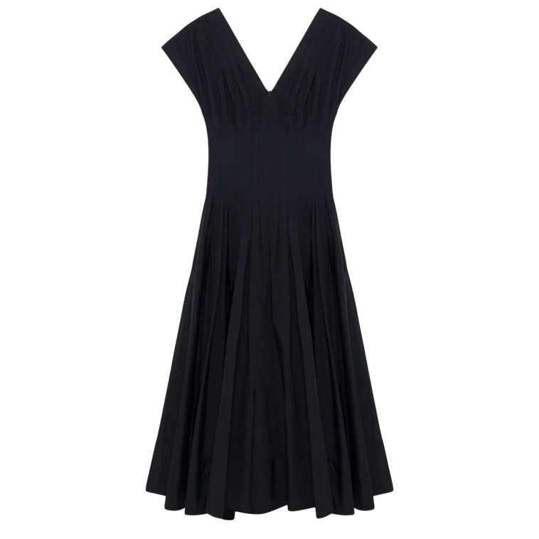 Simkhai- Nina Pleated Cotton Midi Dress