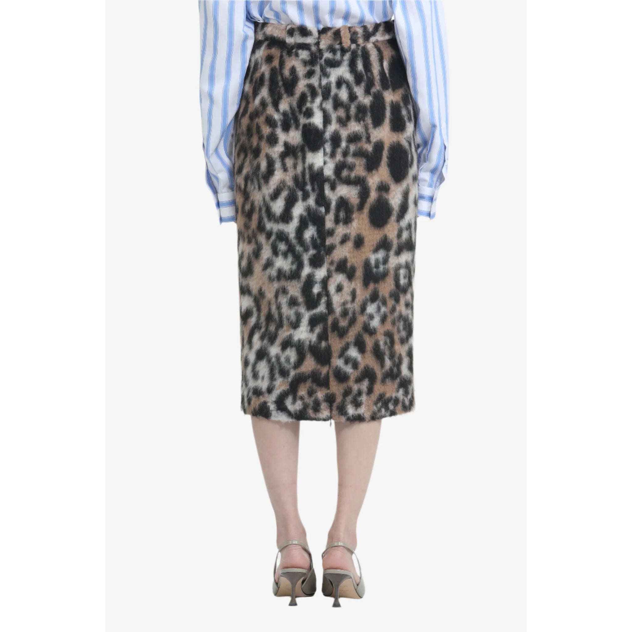 No. 21- Pencil Skirt with Spotted Effect
