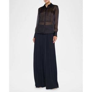 L'AGENCE- Divya Sheer Tux Shirt