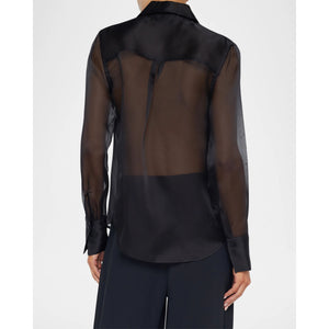 L'AGENCE- Divya Sheer Tux Shirt