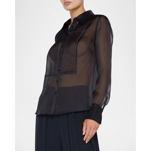 L'AGENCE- Divya Sheer Tux Shirt