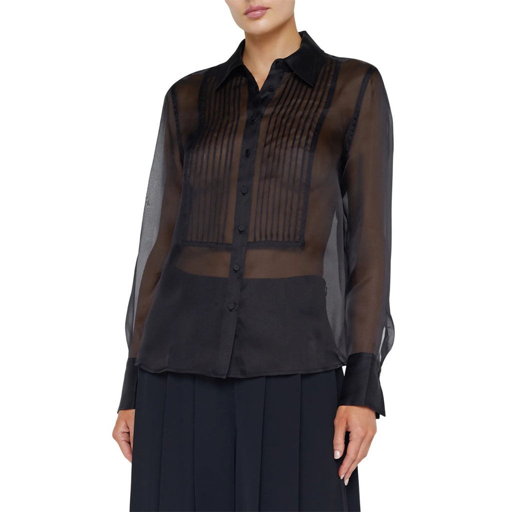 L'AGENCE- Divya Sheer Tux Shirt