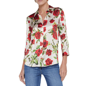 L'AGENCE- Dani 3/4 Sleeve Blouse